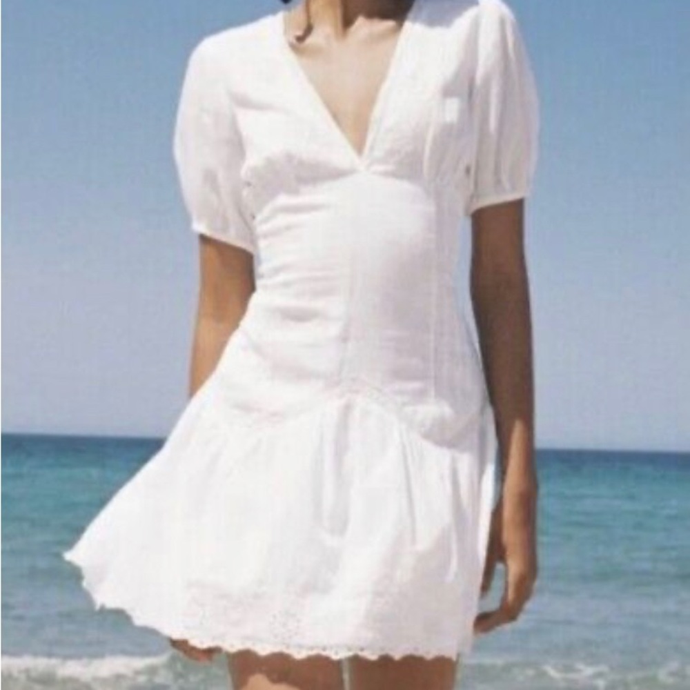 Nwt zara white summer dress